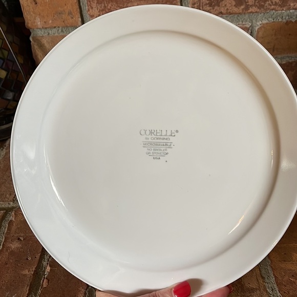 Vtg Corelle Happy Holidays Visions of Sugar Plums 1991 Set of 2 Dinner Plates - Picture 3 of 5